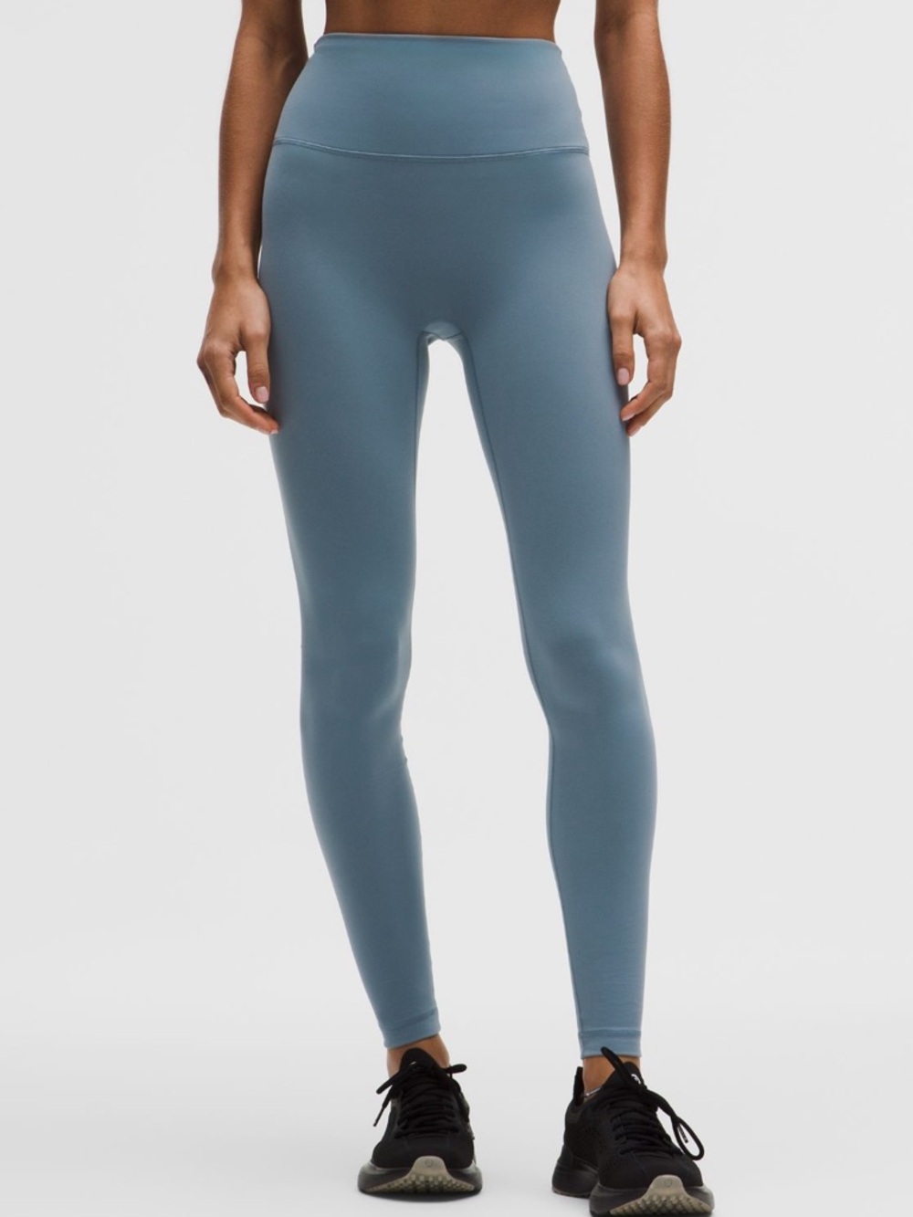 Lululemon Wunder Train No Line HR Tight 28”, Steel Blue, Size 14